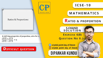 ICSE 10 MATH RATIO & PROPORTION S CHAND SOLUTION EX 6B Q 8 ii