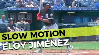 Eloy Jimenez Slow Motion Baseball Swing Home Run Hitting Mechanics