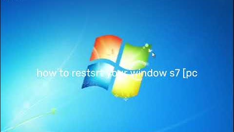 HOW TO RESTRAT YOUR WINDOWS 7 PC!!111!!!!!11! (WORKING OCTOBER 2014)