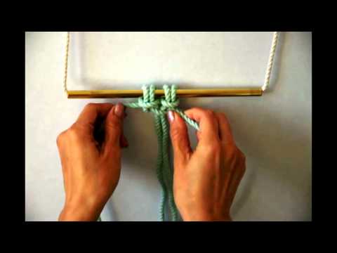 Macrame - How to tie a Square Knot (Right Facing)