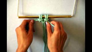 Macrame - How to tie a Square Knot (Right Facing)