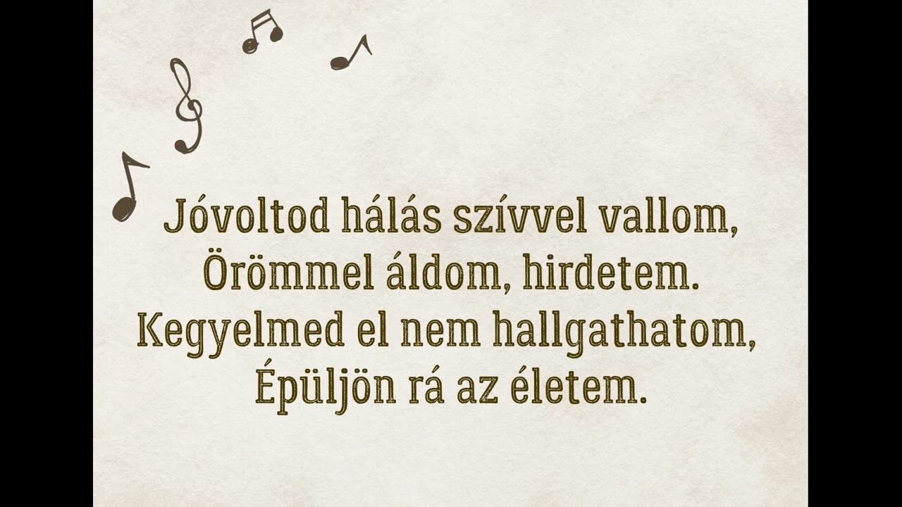 Átölel Isten nagy kegyelme - szöveggel