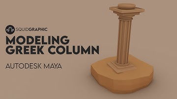MAYA MODELING; CREATE GREEK COLUMN WITH MAYA. SQUIDGRPAHIC. MODELADO DE COLUMNA GRIEGA EN MAYA.