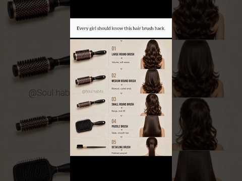 Every girl should know this hair brush hack🥺  #shorts #haircare #hair #ytshorts