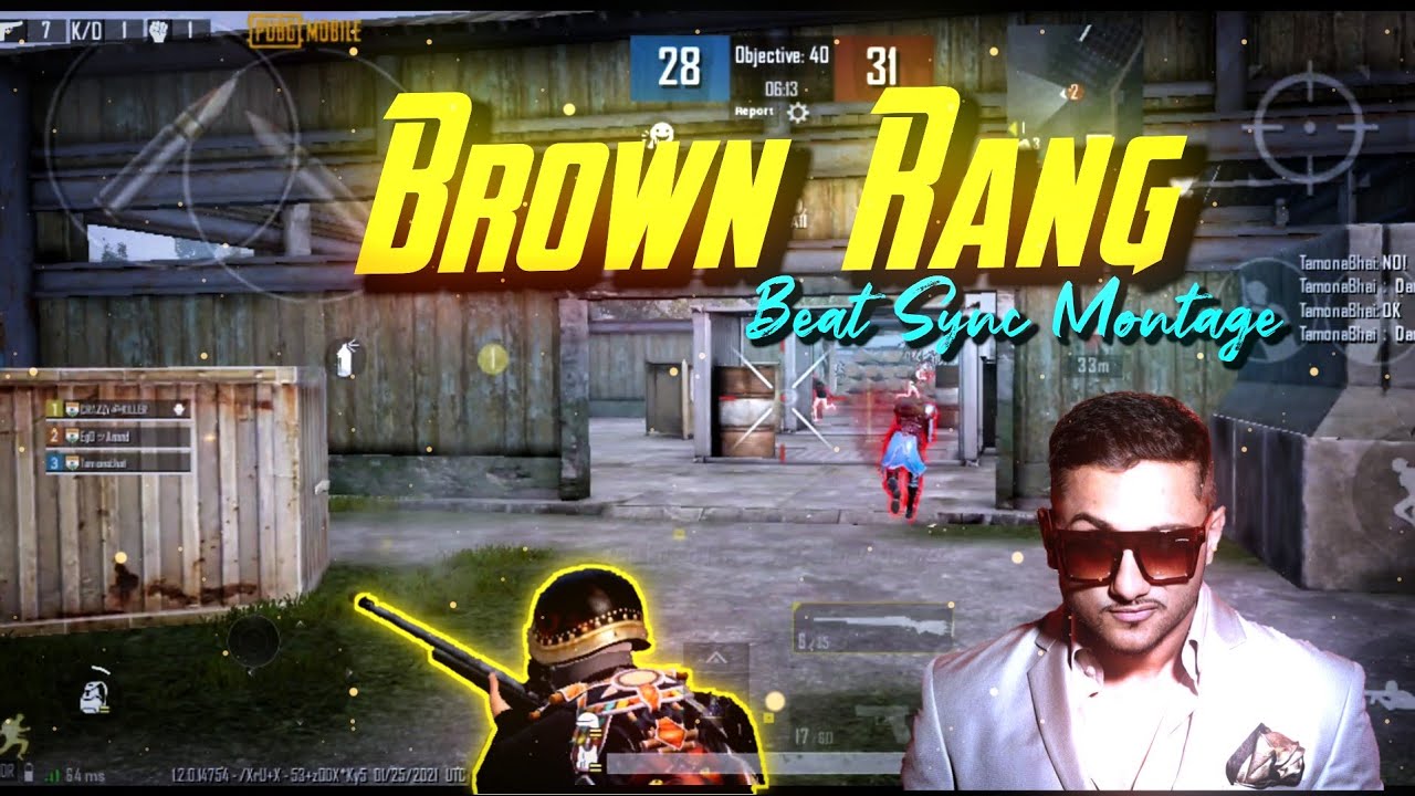 Brown Rang Pubg Montage | Pubg Beat Sync Montage | Yo Yo Honey Singh