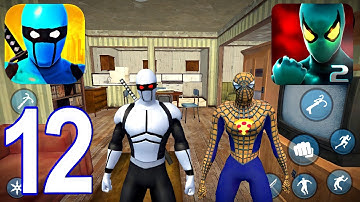 Power Spider 2 , Blue Ninja Game - Gameplay Walkthrough Part 12 - Enemies (iOS, Android)