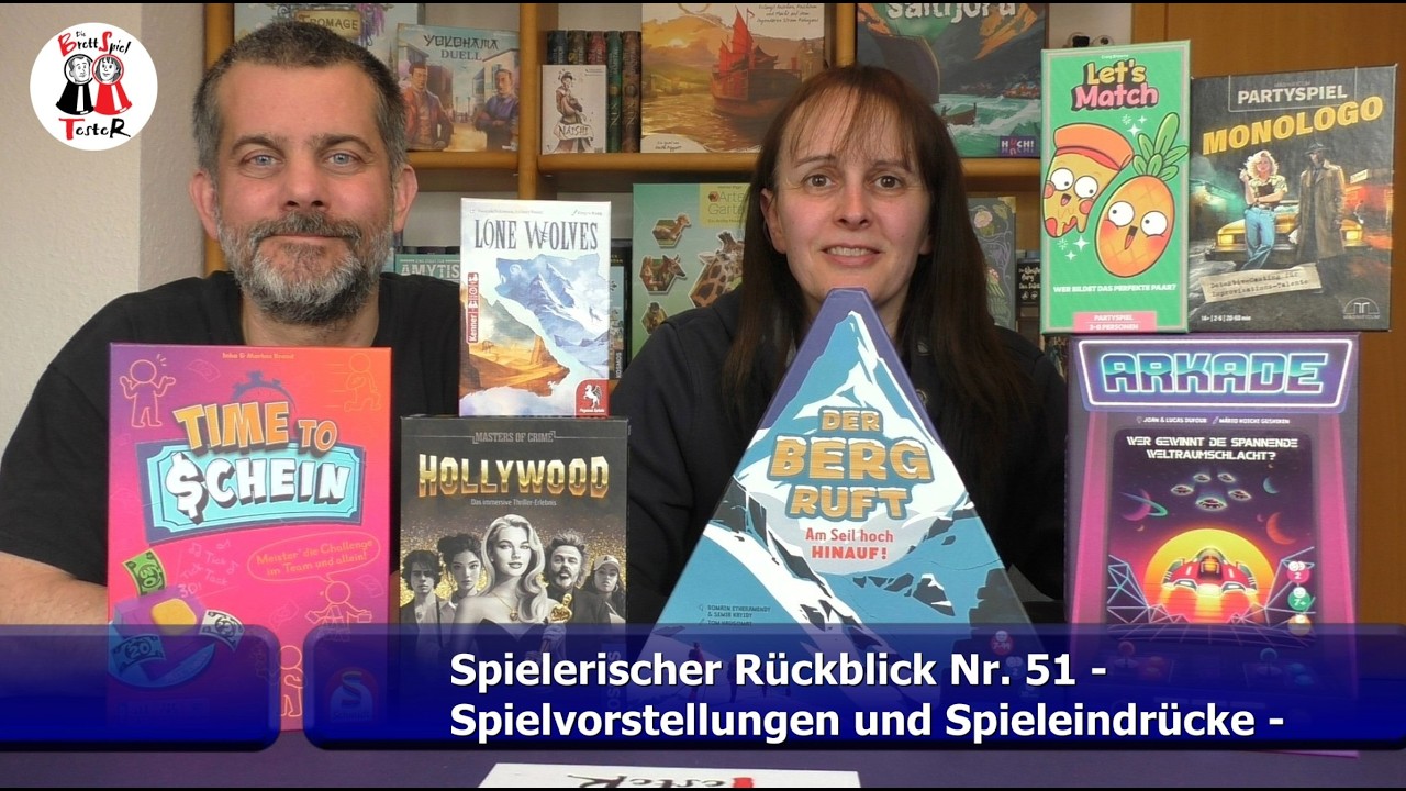 Spielerischer Rückblick Nr. 51 - Spielvorstellungen und Spieleindrücke - Die Brettspieltester