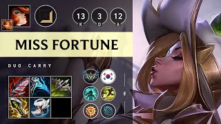 Miss Fortune ADC vs Jhin - KR Challenger Patch 25.12