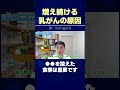 増え続ける乳がんの原因とは!? ●●を控えた食事は重要です #shorts