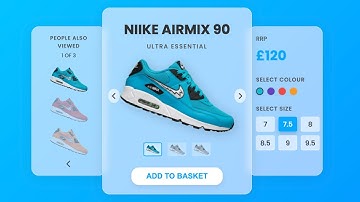 Build a Modern Sneaker E-commerce Card (Frosted Glass) | HTML & CSS Tutorial