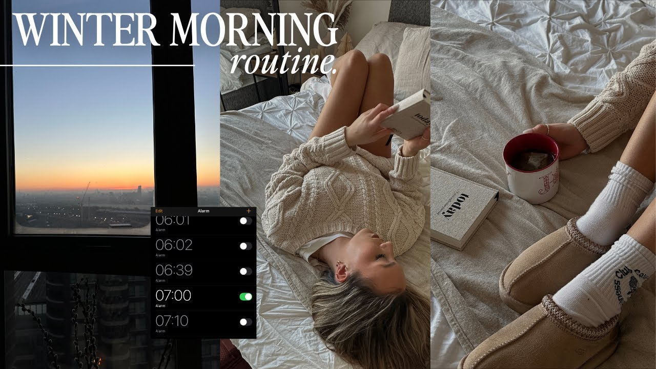 7am winter morning routine productive simple habits for the colder season aesthetic YouTube