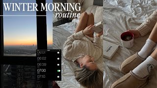 7am winter morning routine | productive simple habits for the colder season ~aesthetic~