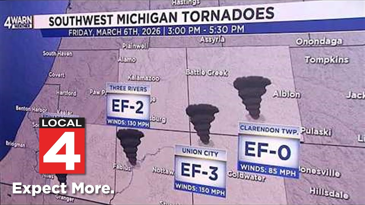National Weather Service confirms 4 tornado touchdowns during Friday's ...