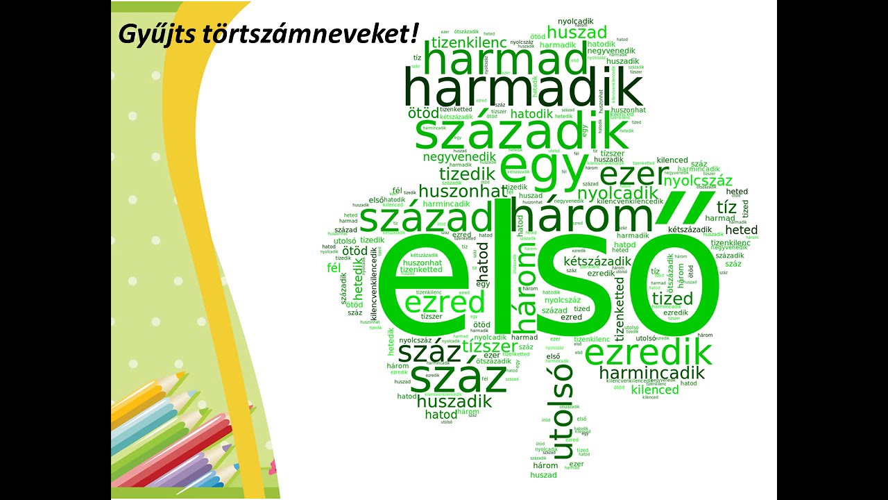 Számnév fogalma és fajai