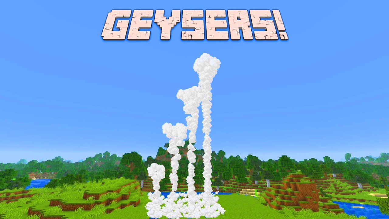 How to make your own GEYSER in Minecraft - YouTube