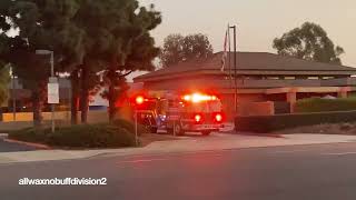 OCFA Engine 36 Responding