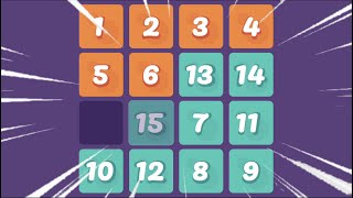 15 Puzzle Speedrun (Day 3, 40s, 122 moves)
