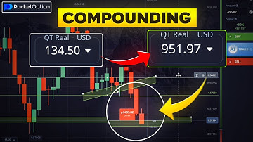 HIDDEN COMPOUNDING TRADING STRATEGY 🤫 Pocket Option Trading Strategy | Live Trading