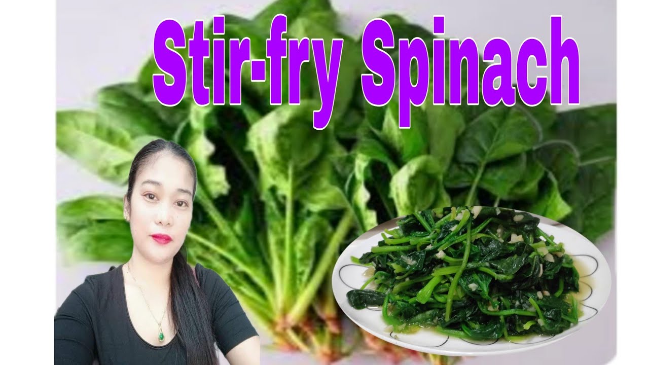 Simple StirFry Spinach with Garlic. by. Mommy Lhenn Japz Vlog YouTube