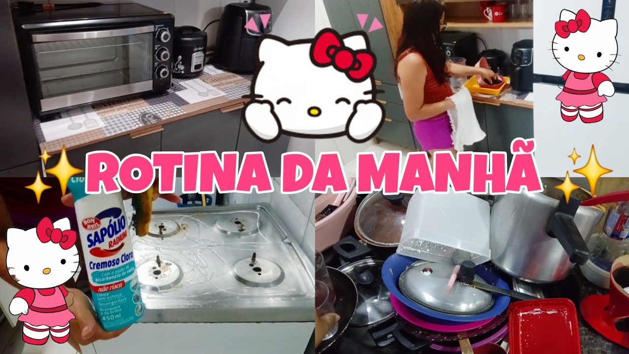 ROTINA DA MANHÃ ✨️limpeza e Organização 