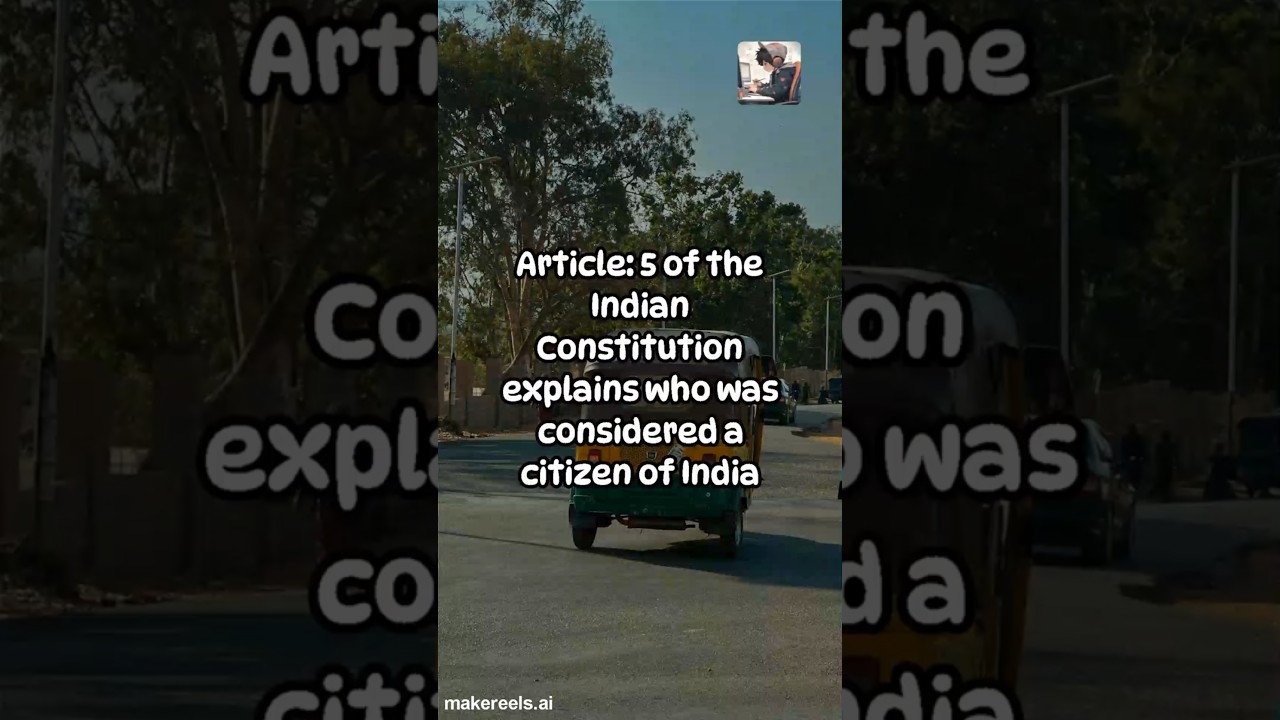 Article 5 Citizenship at the Commencement of the 