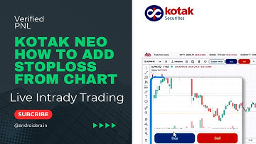 Kotak neo Trade From Chart - Live Demo | How To Add Stoploss & Target In Chart | Latest Updates
