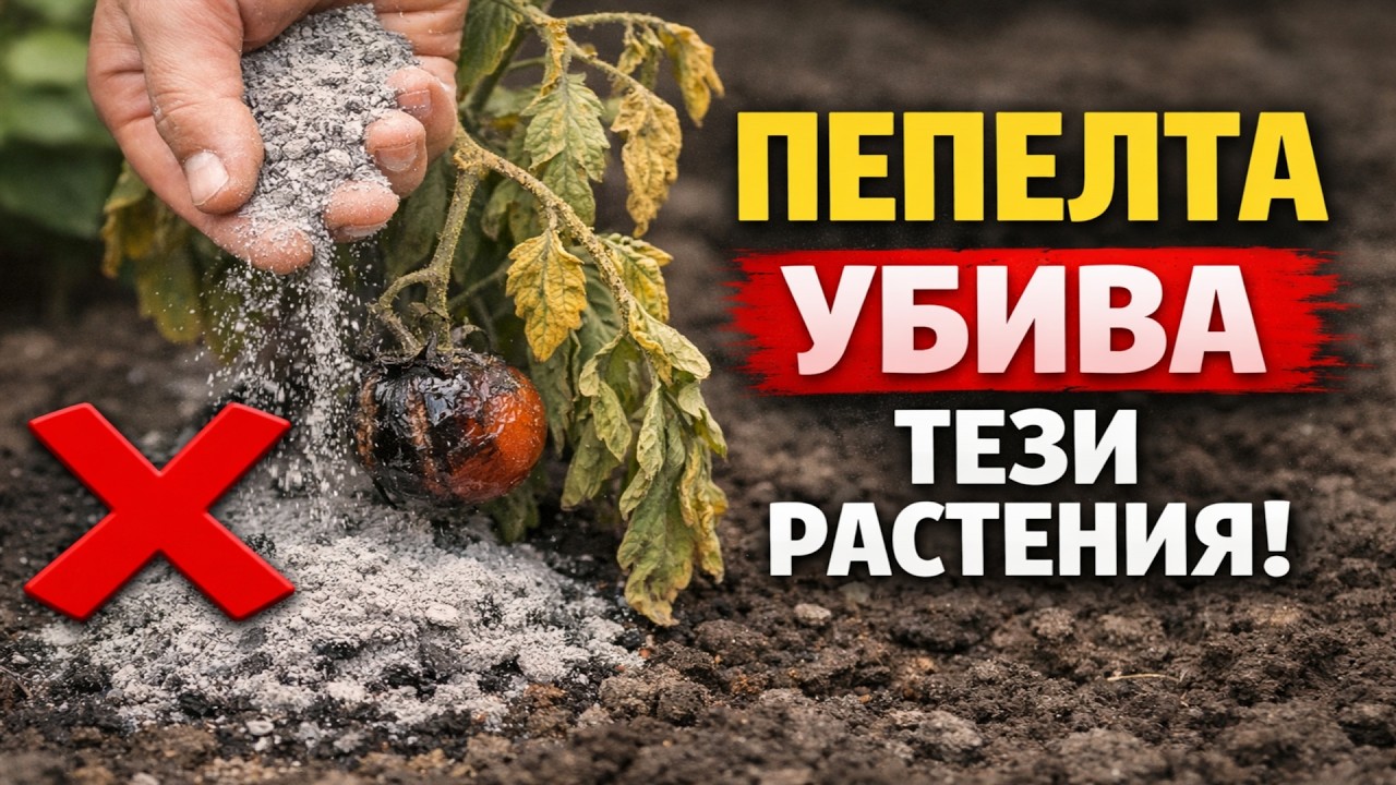 Пепелта – убиец ли е? 😱 Тези растения ще загинат от това торене. Не допускайте тази грешка!