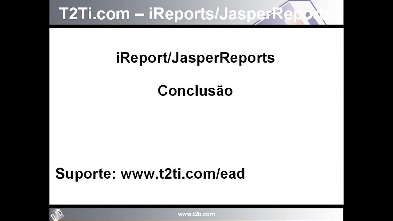 Java Jasper Reports e iReports Vídeo Aula 18 - Conclusão - YouTube