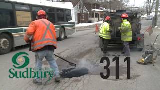 Potholes in Greater Sudbury