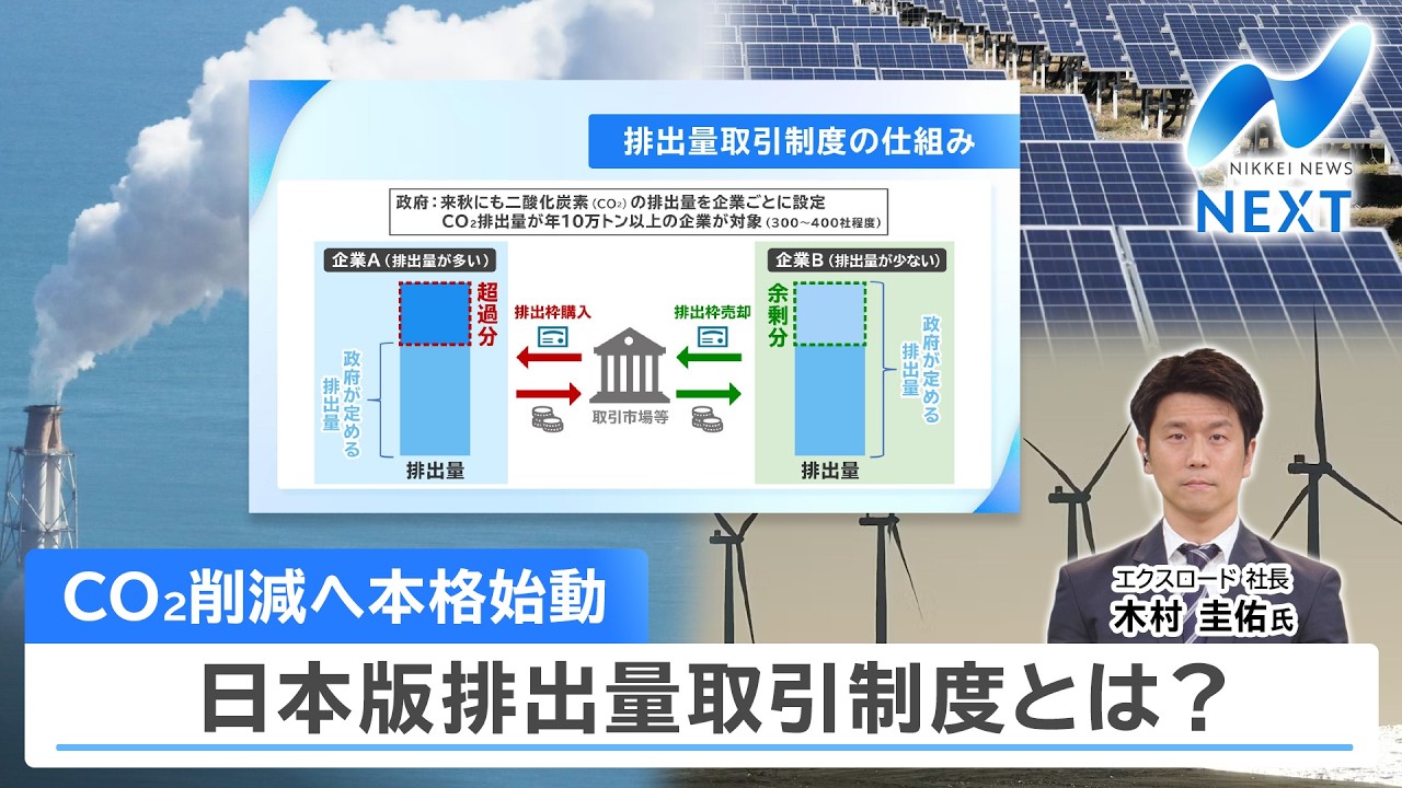 ☪取引 Full-Scale Launch for CO2 Reduction: What is Japan's Emissions