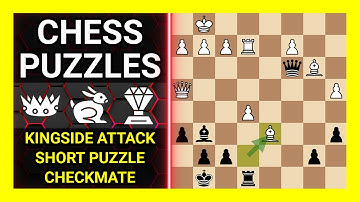 Chess Puzzles to Practice. Themes: Kingside attack, Short puzzle, Checkmate. Learn Chess