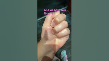 I only have four fingers. #Fingers #4Fingers #Funny. ￼