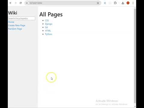 Cs50 Wiki Project1