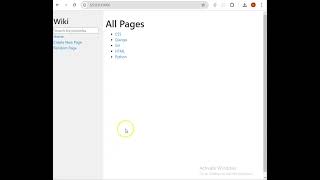 Cs50 Wiki Project1