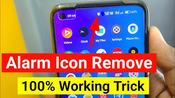 Alarm icon kaise hataye | alarm icon showing without setting an alarm | how to remove alarm icon