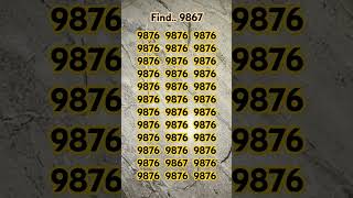 Find the number #9867 #quiz