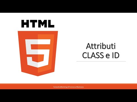 Video: Qual è l'attributo di classe in HTML?