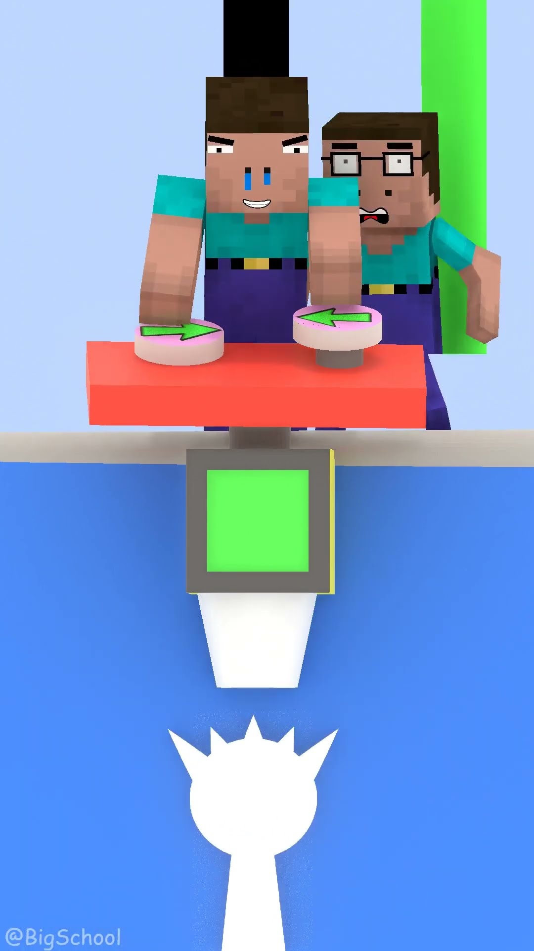 Herobrine and Noob find the right color for Sprunki's characters ??