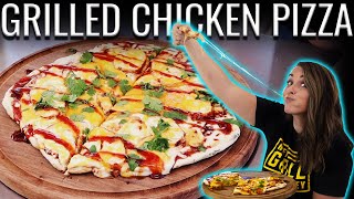 BBQ Chicken Pizza ON THE GRILL!! | How To