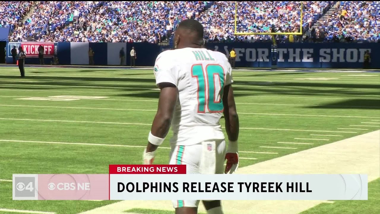 Tyreek Hill released by Miami Dolphins, sources say