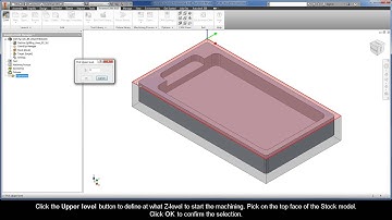 InventorCAM iMachining Getting Started - Walkthrough: Define the machining of the outside contour
