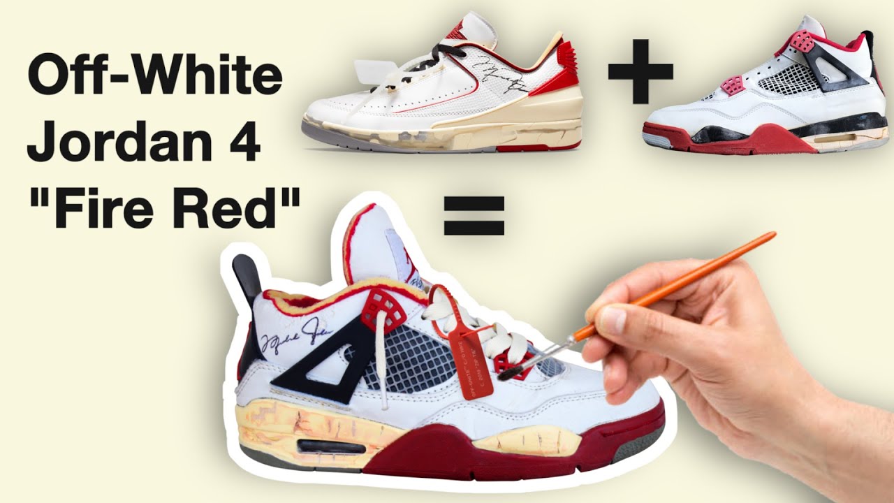 off white jordan 5 fire red