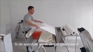 Glasvlies Plakken Met De Waterbak Door Joost Brouwer Schilders