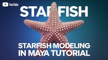 How to Model a Starfish in Autodesk Maya || Starfish Easy Modeling