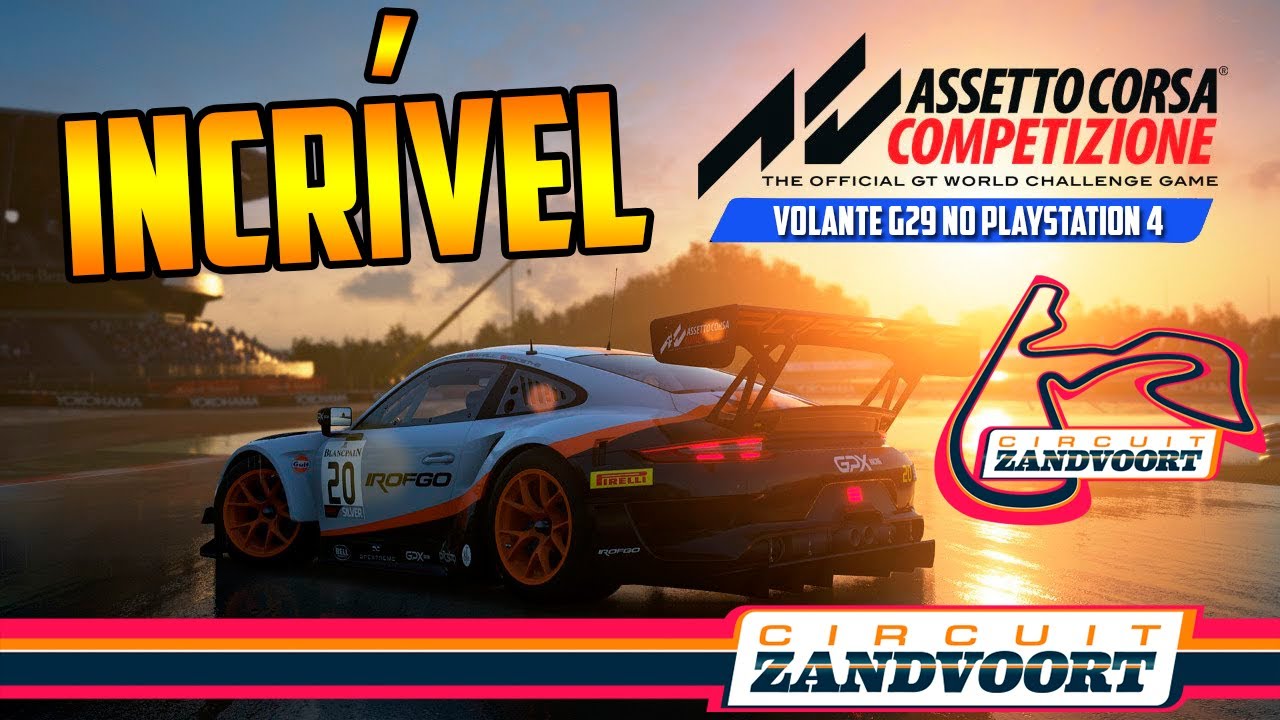 Paddock TV - Sobre Assetto Corsa Competizione - XBOX e PlayStation 4 Na  próxima semana, o Assetto Corsa Competizione será lançado para PlayStation  4 e Xbox One. A equipe aqui está incrivelmente