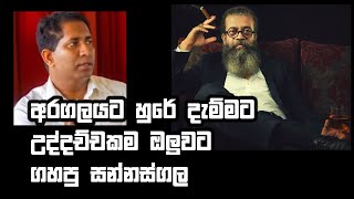 අරගලයට හුරේ දැම්මට උද්දච්චකම ඔලුවට ගහපු සන්නස්ගල