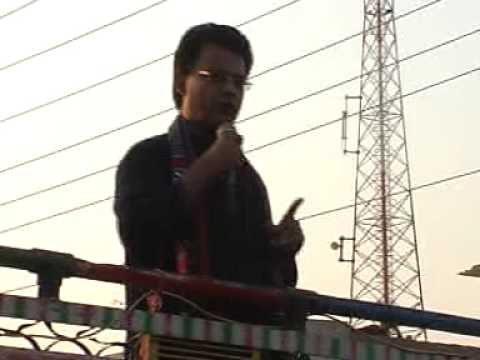 Ayaz Latif Palijo speech qomi awami long-march Thatta Nov-2009 part-3.MPG