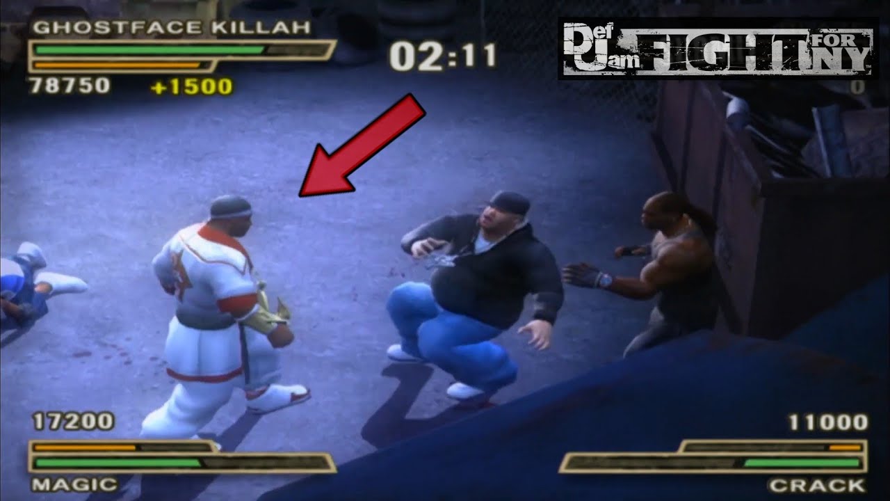 Def Jam Fight For NY, 2 vs 1, Ghostface Killah KNOCKOUT Magic & Crack