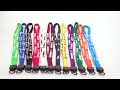 Snugz usa 12 cotton lanyard with plastic clamshell  oring