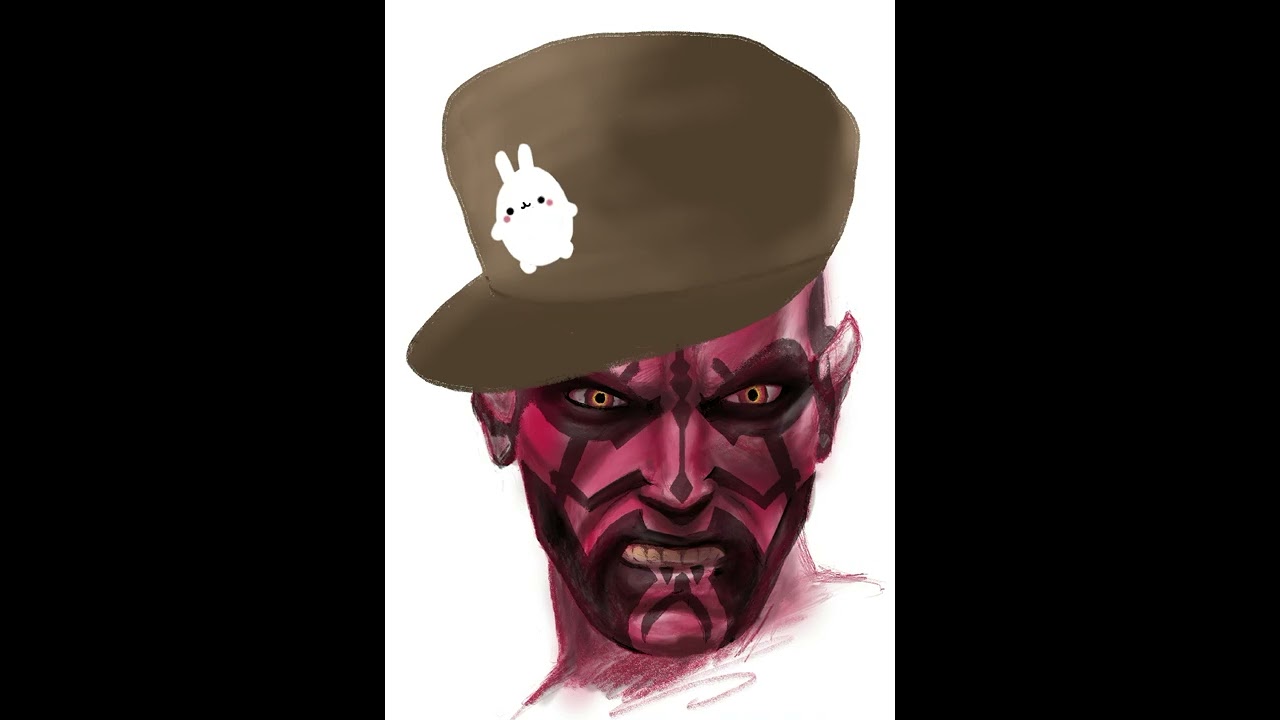 Painting Darth Maul in Procreate